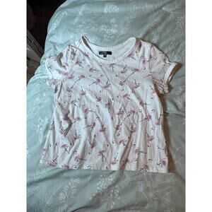 Vintage Flamingo babydoll t-shirt size medium